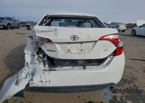 2016 Toyota Corolla L z USA, uszkodzony, nr VIN 2T1BURHE6GC544553